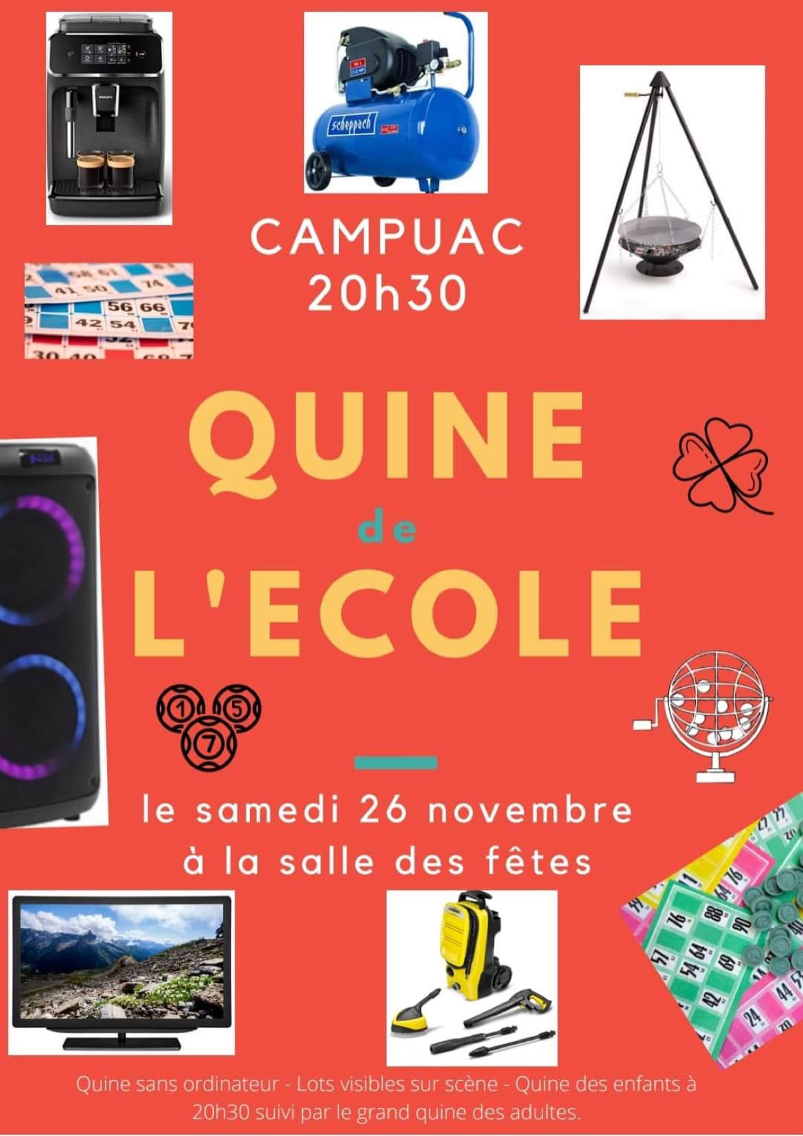 Lire la suite à propos de l’article Quine de l’école