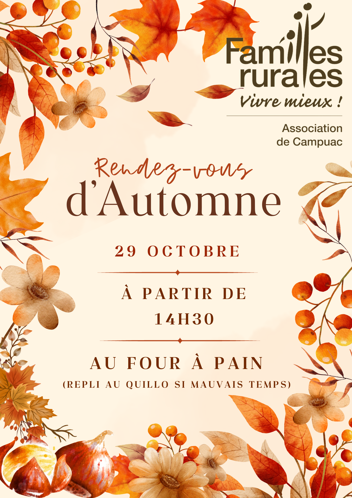 Lire la suite à propos de l’article Rendez-vous d’automne – Familles rurales