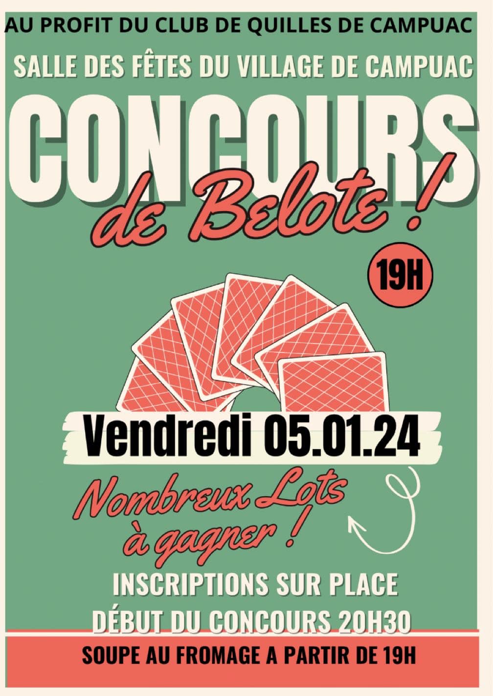 Lire la suite à propos de l’article Concours de belote