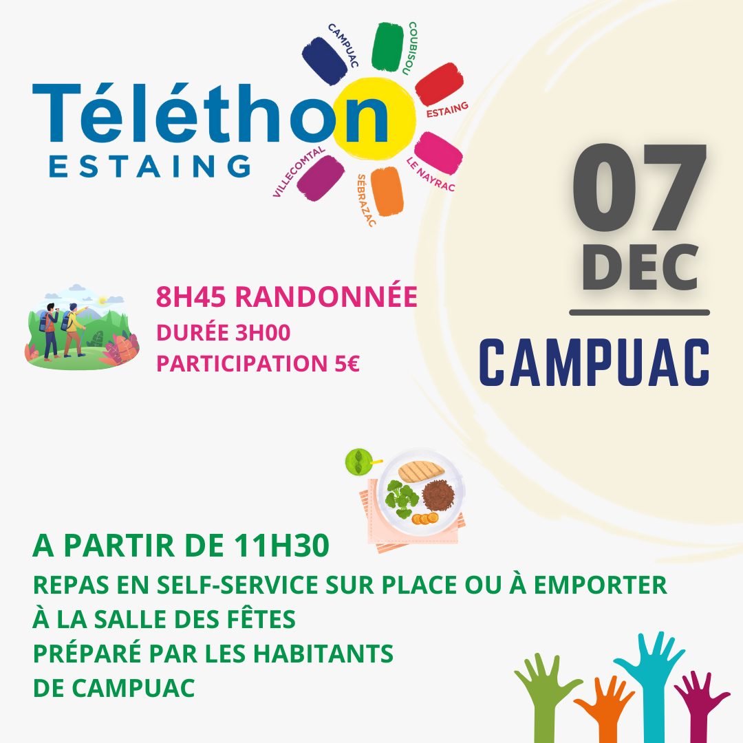Lire la suite à propos de l’article Téléthon à Campuac !